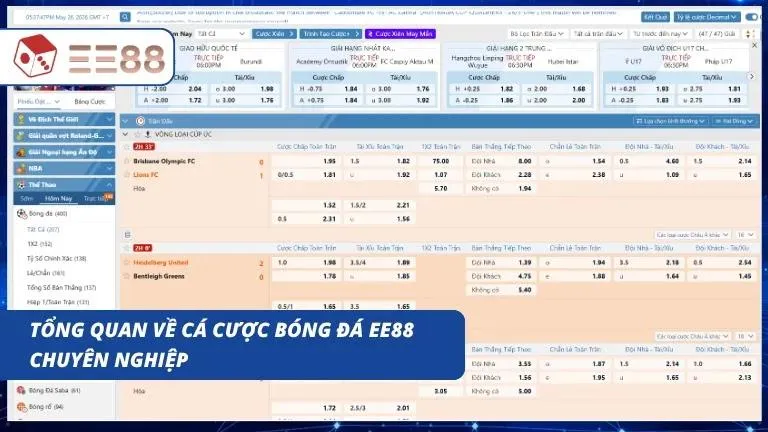 Không gian giải trí thể thao trực tuyến vô cùng đẳng cấp và rất chuyên nghiệp