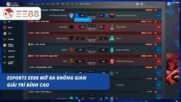Giao diện sảnh cược livestream trận đấu trực tiếp sắc nét trên website
